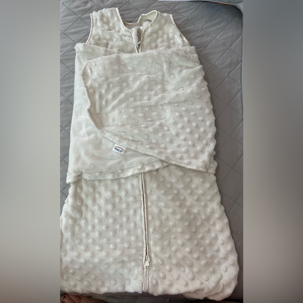 Halo Sleepsack Cream Baby Swaddle Blanket